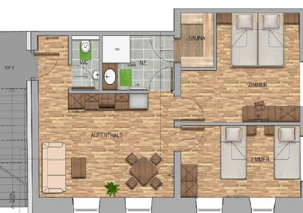Apartmenthaus Strasswirt De Luxe Tröpolach Exterior foto