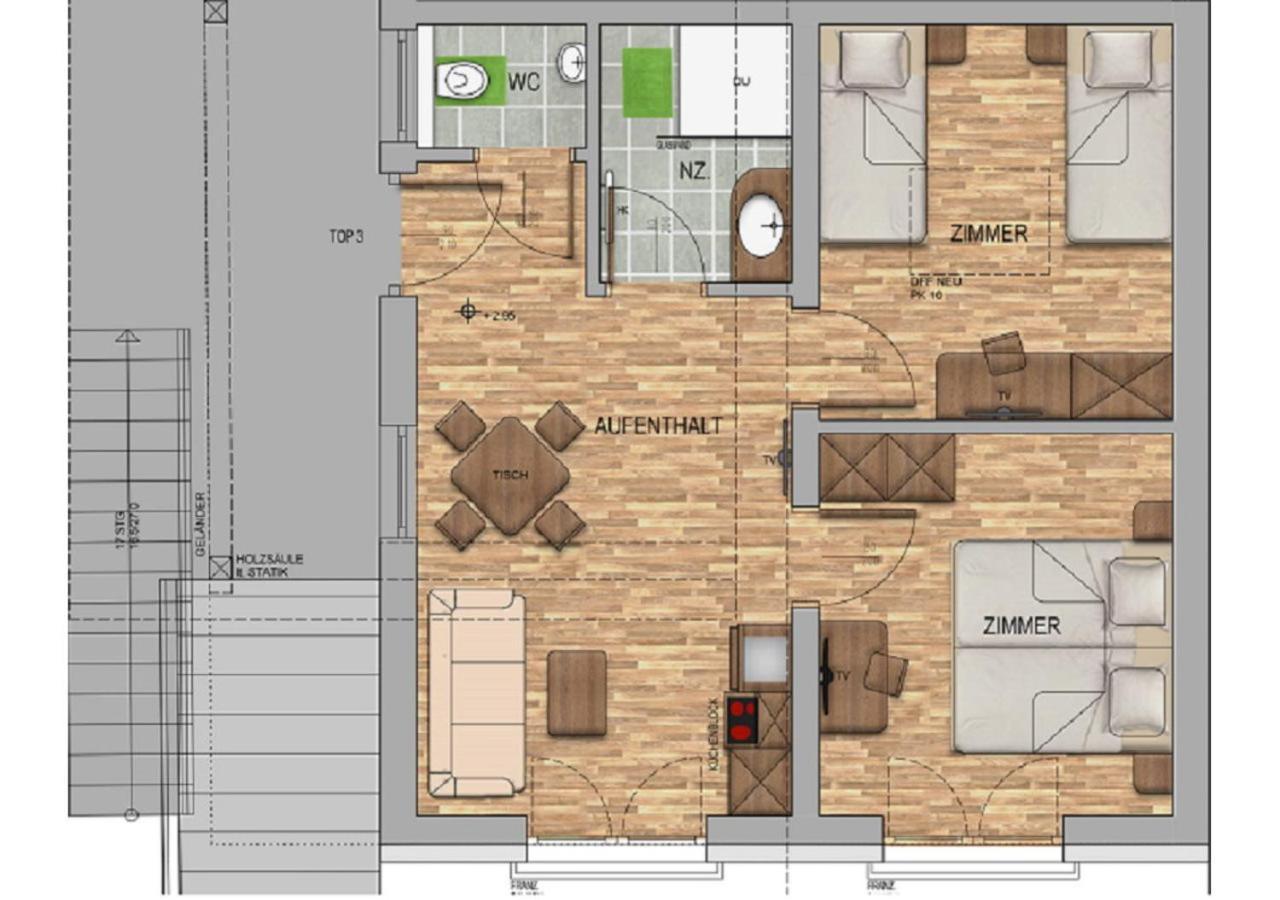 Apartmenthaus Strasswirt De Luxe Tröpolach Exterior foto